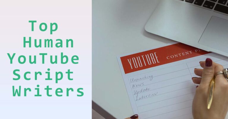 Featured image for top human YouTube script writers